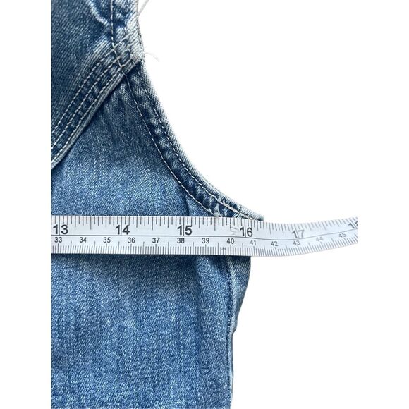 Gap light wash denim button-down heritage mini dress - Picture 4 of 5